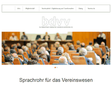 Tablet Screenshot of bdvv.de